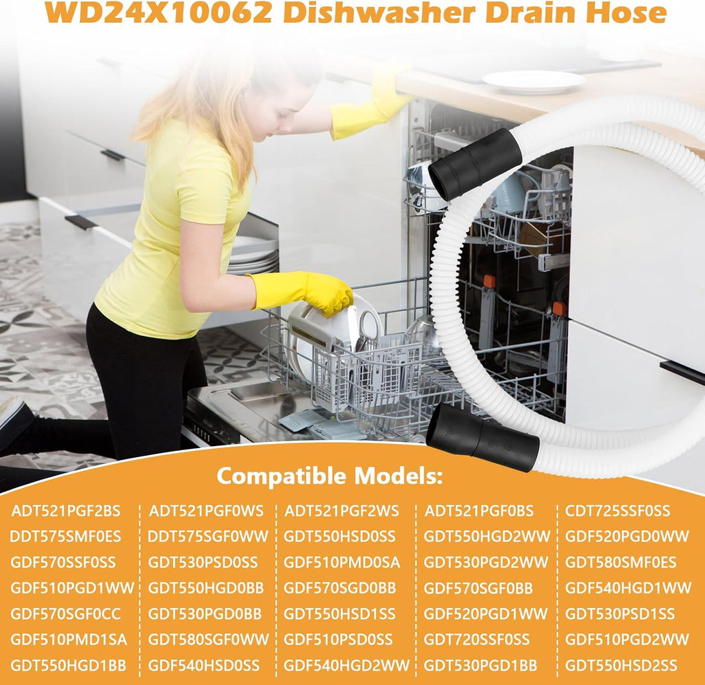 4.5Ft WD24X10062 WD24X24650 Dishwasher Drain Hose Replacement for GE