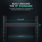 1U Rack Blank Panels for 19" Server and AV Racks, 5 Pack