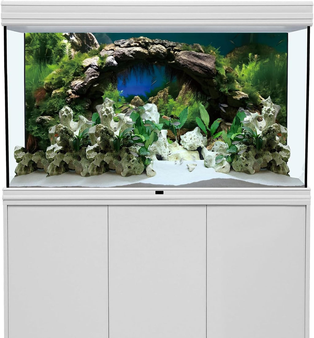 48x18 in Arch Stone Aquarium Backdrop Aquatic Plant Fish Tank Background