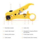 Knoweasy Coaxial Compression Tool Kit with Coax Cable Crimper