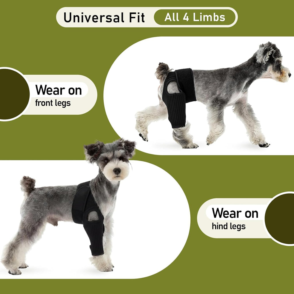 Dog Knee Braces for Back Leg, Adjustable Torn ACL Brace for Dogs, Breathable Dog Hip Brace with Stabilizers for