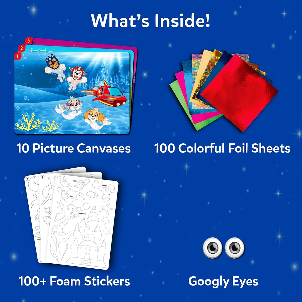 Foil Fun – PAW Patrol, Mess-Free Art & Craft Kit for Kids | DIY Creative Activity, Travel Toys, Gifts for Fans of
