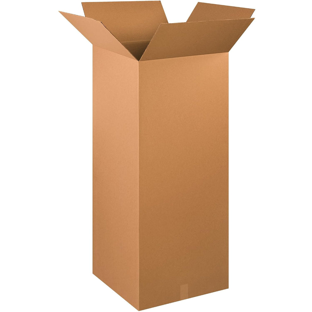 Moving Boxes Tall 20" x 20" x 48"Pack of 15, Durable Kraft Corrugated Boxes for Shipping, Packaging, Moving & Storage