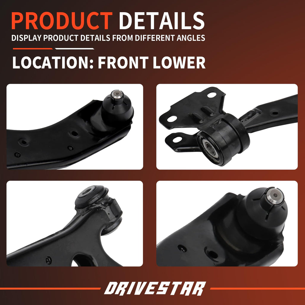 DRIVESTAR RK621271 RK621270 Front Driver Left Lower Control Arms, 2PCS