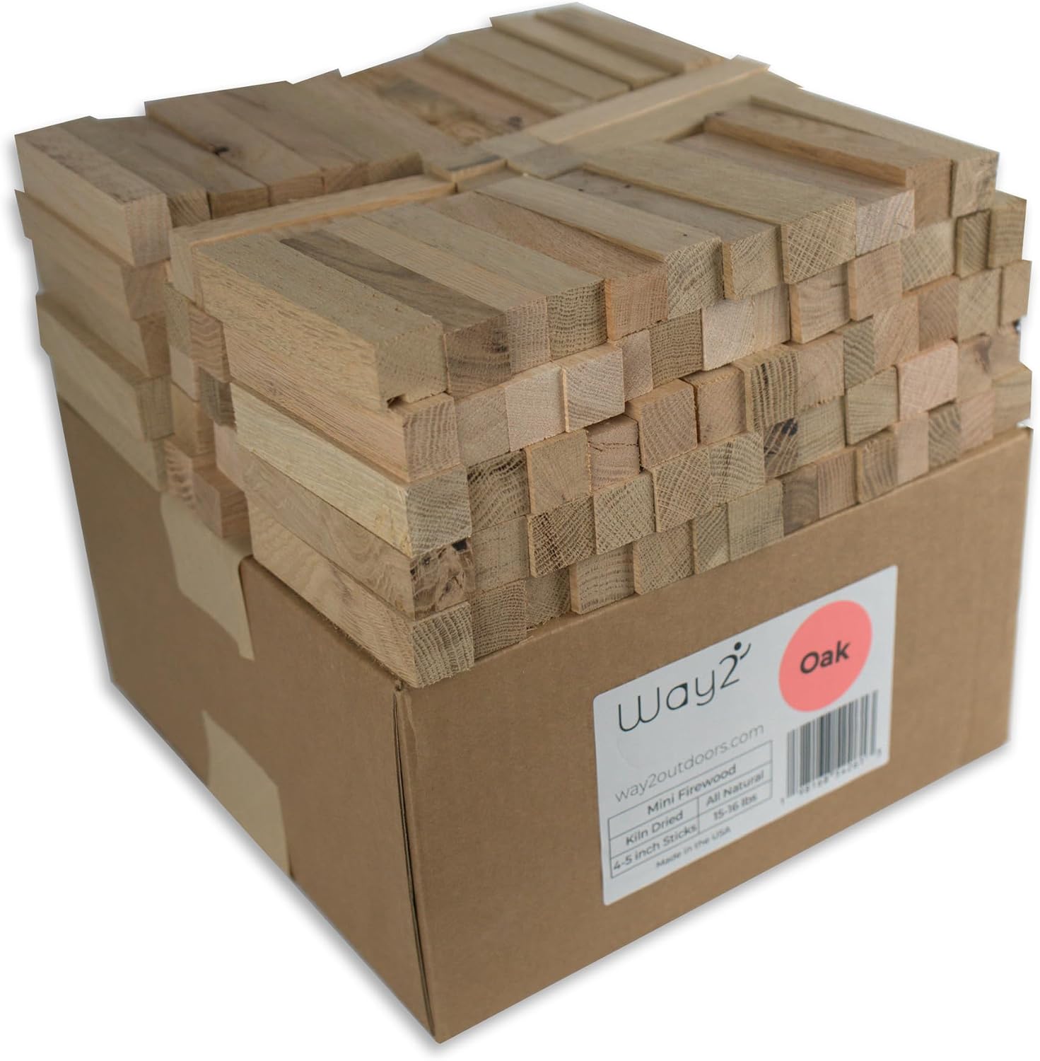 Pizza Oven Wood Kiln Dried Oak | 15-16 lbs | 4-5 inch Cooking Wood | Compatible with Solo Stove, Gozney & More | Mini