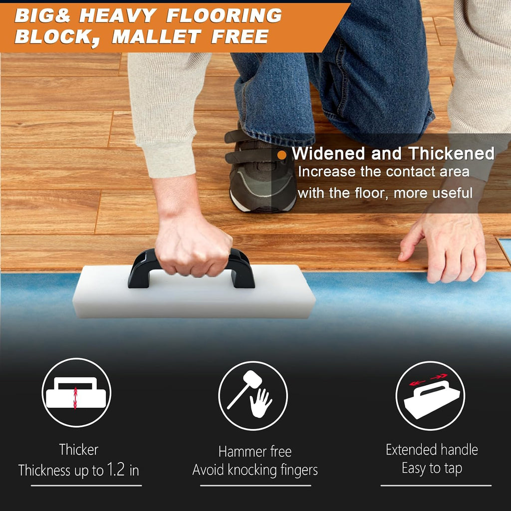 Tapping Block, MinliGUY Heavy Block for LVP/Laminate, Vinyl Plank, Hardwood
