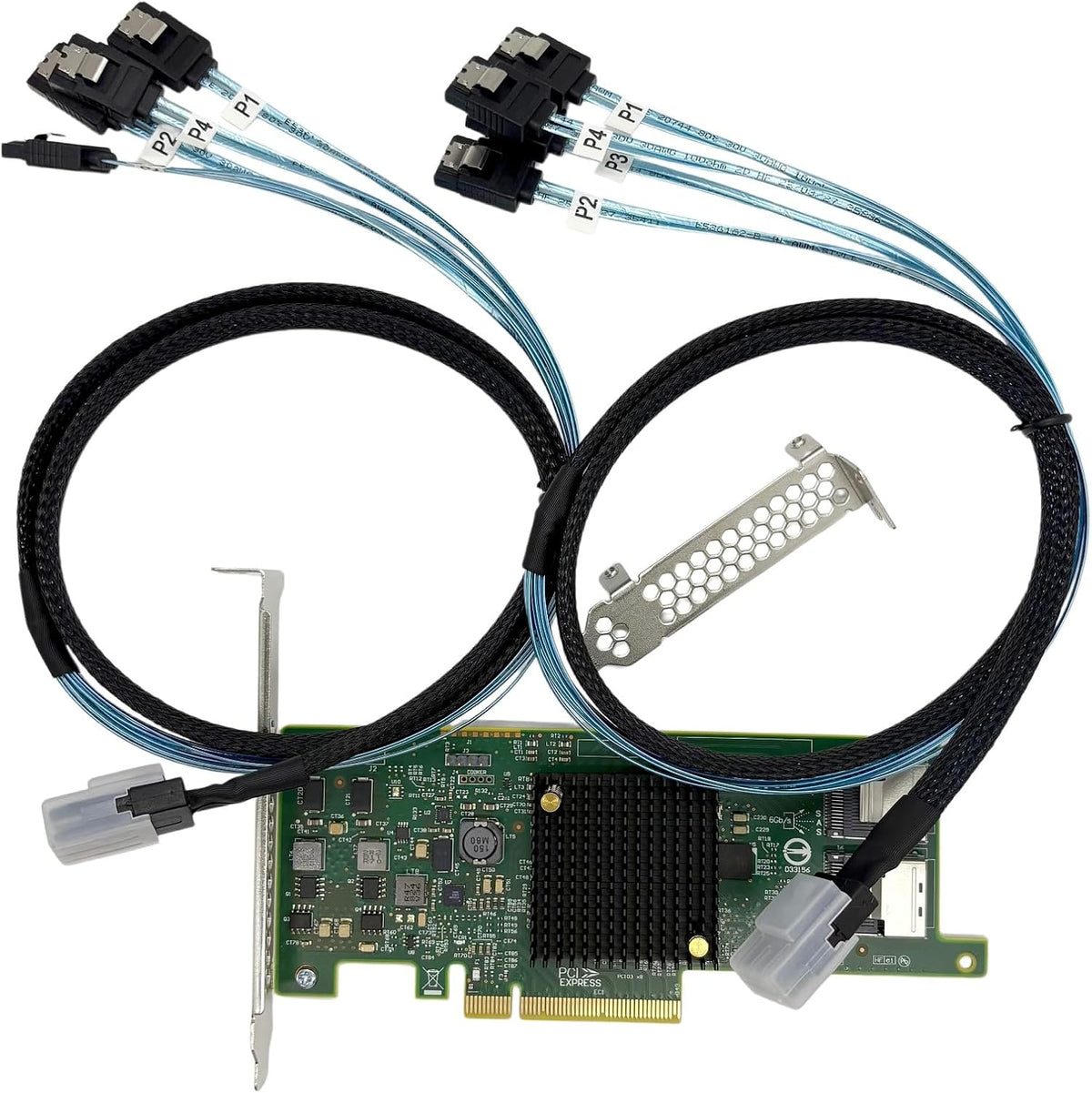 LSI 9207-8I SAS2308 PCI Express 3.0 PCIe X8+2*SFF-8087 SATA Cable