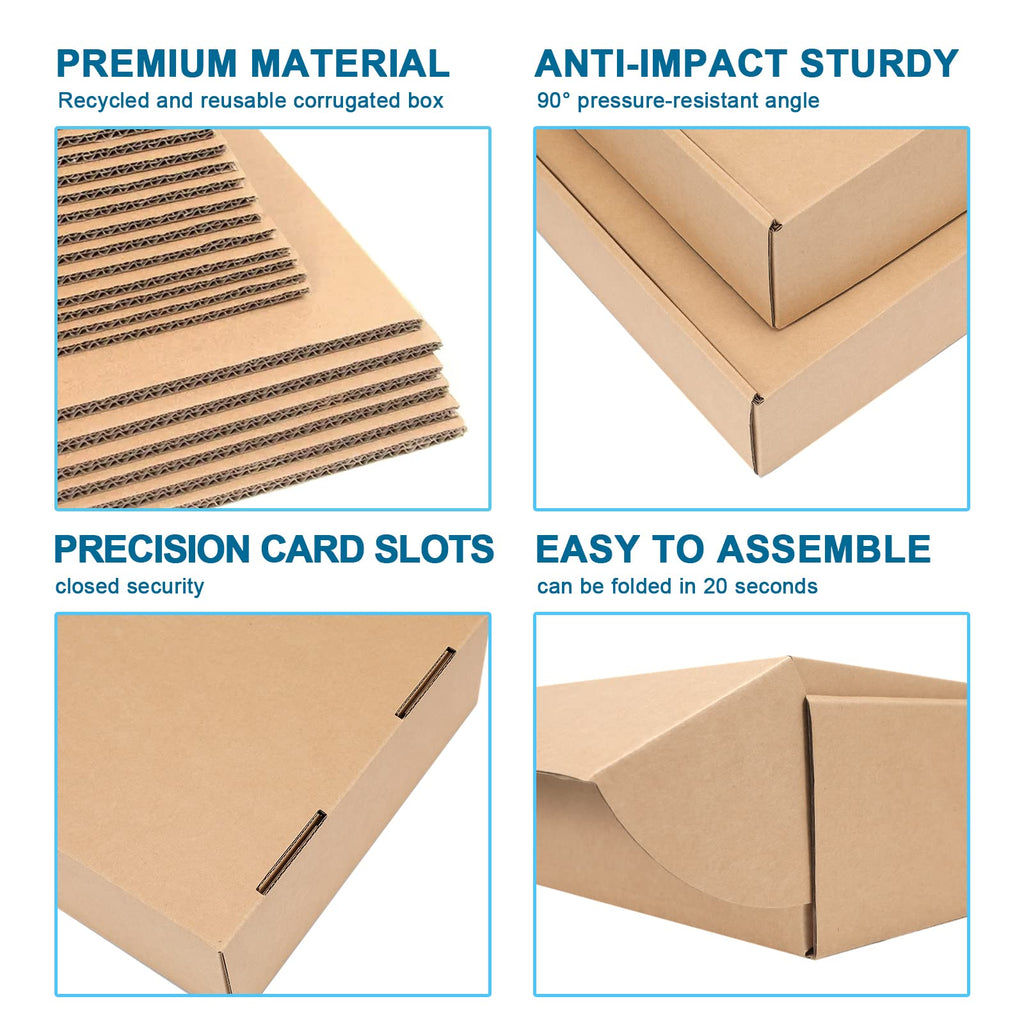 Kraft Brown Shipping Boxes 9x6x4 Inches, 20 Pack