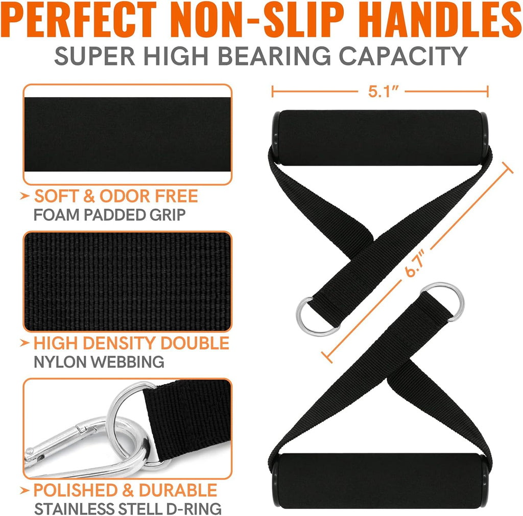 Resistance Bands for Working Out, Exercise Bands with Handles, Stretch Bands for Exercise, Workout Bands with Door