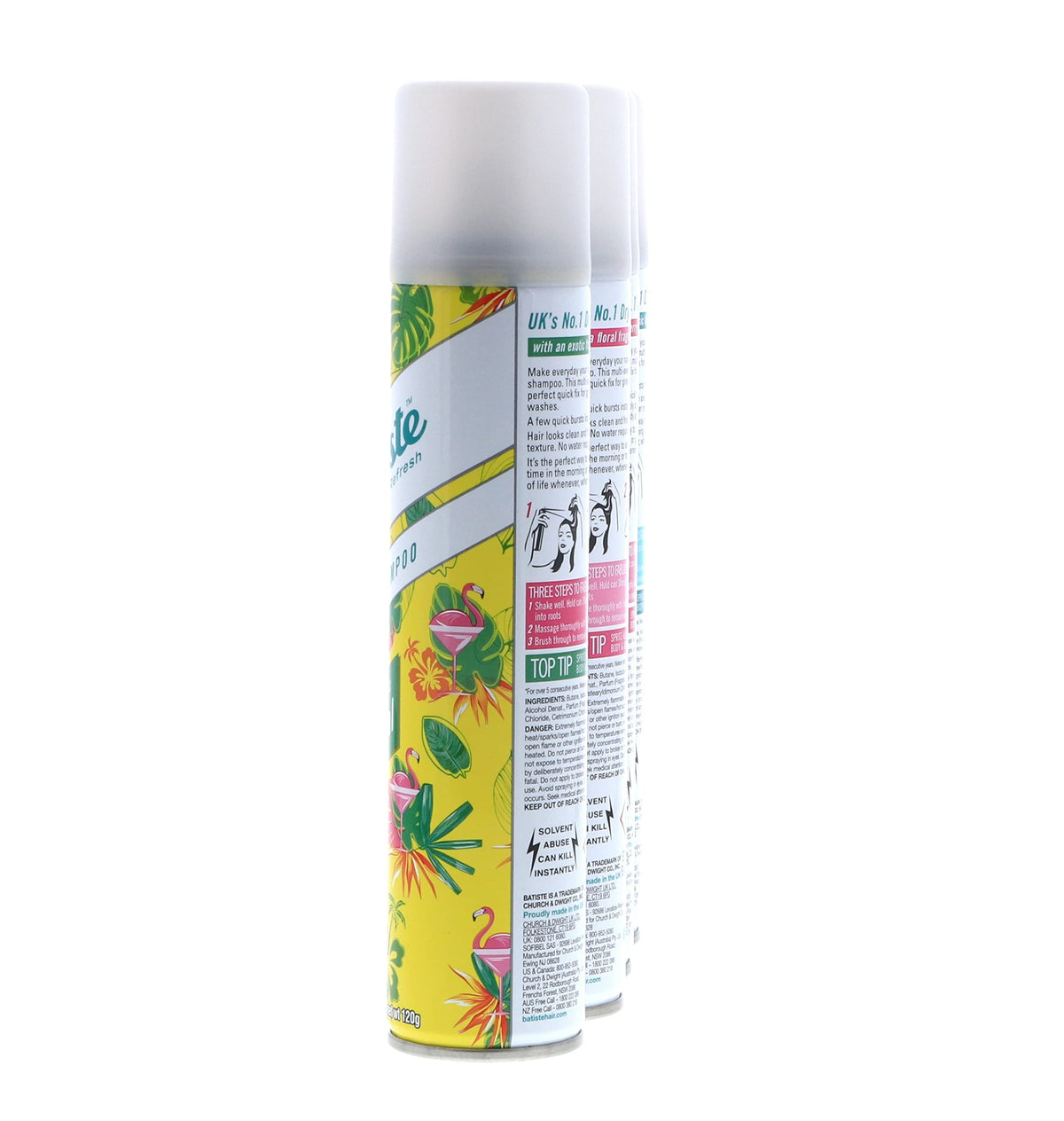 Dry Shampoo Original, Cherry, Blush, Tropical (4 pack) 6.73 oz