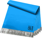 200 pcs 6x9 Inches Blue Poly Mailers Shipping Envelopes, Strong Adhesive Sealing, Waterproof, and Tear-resistant