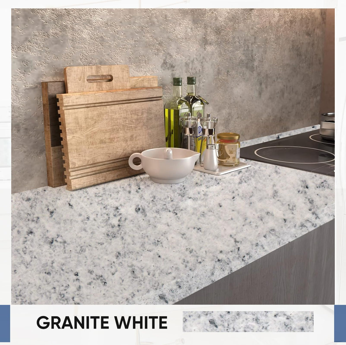 Epoxy Countertop Paint Refinishing Kit, Granite White