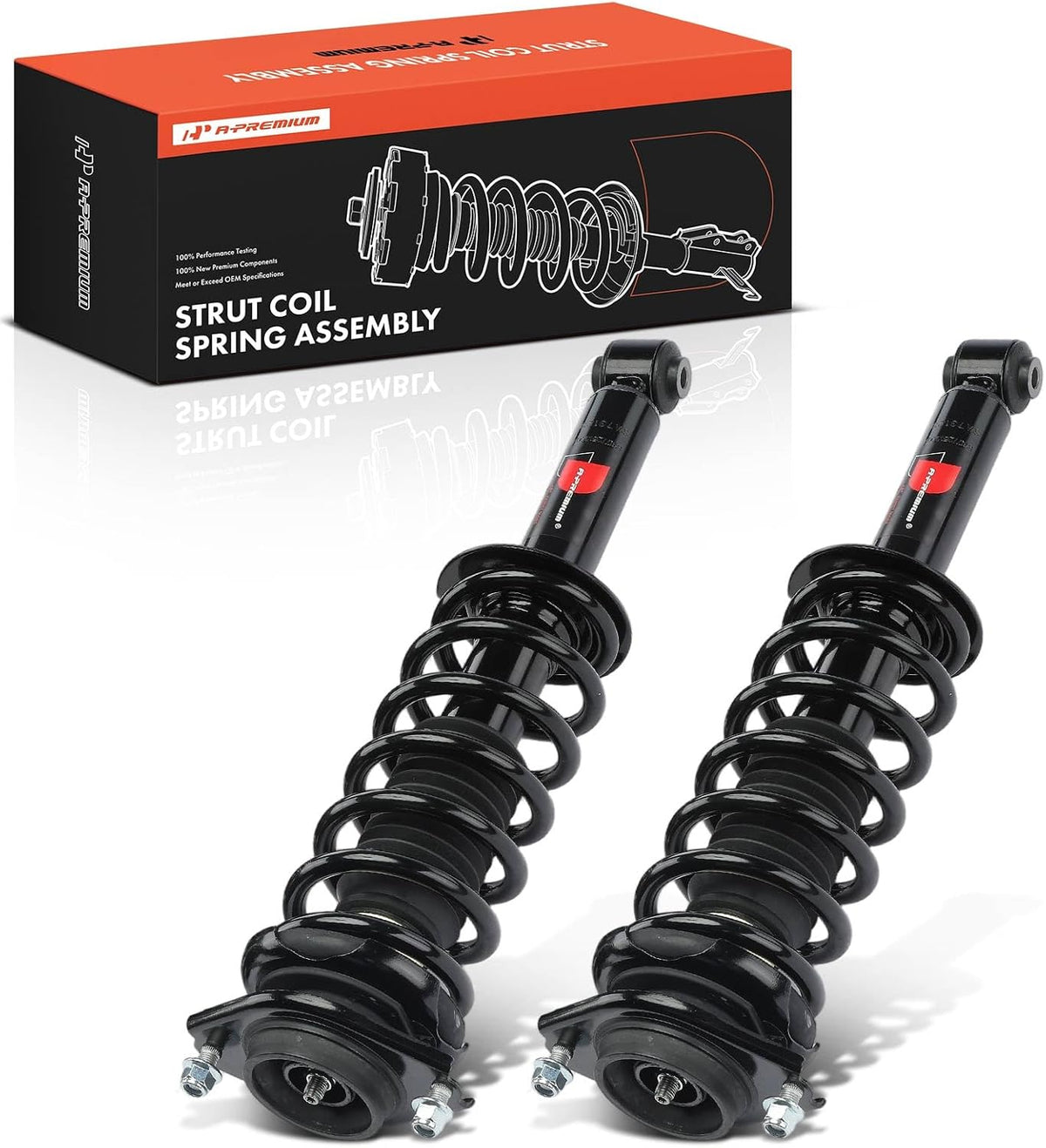 A-Premium Rear Strut and Coil Spring Assembly Compatible with Subaru