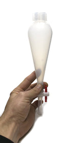 Separating Funnel, 100ml - Polypropylene Stopcock, PTFE Plug - Leak-Proof Screw Cap