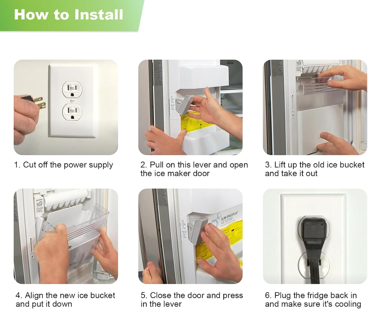 AKC72949319 Ice Bucket Assembly Compatible with LG Refrigerator