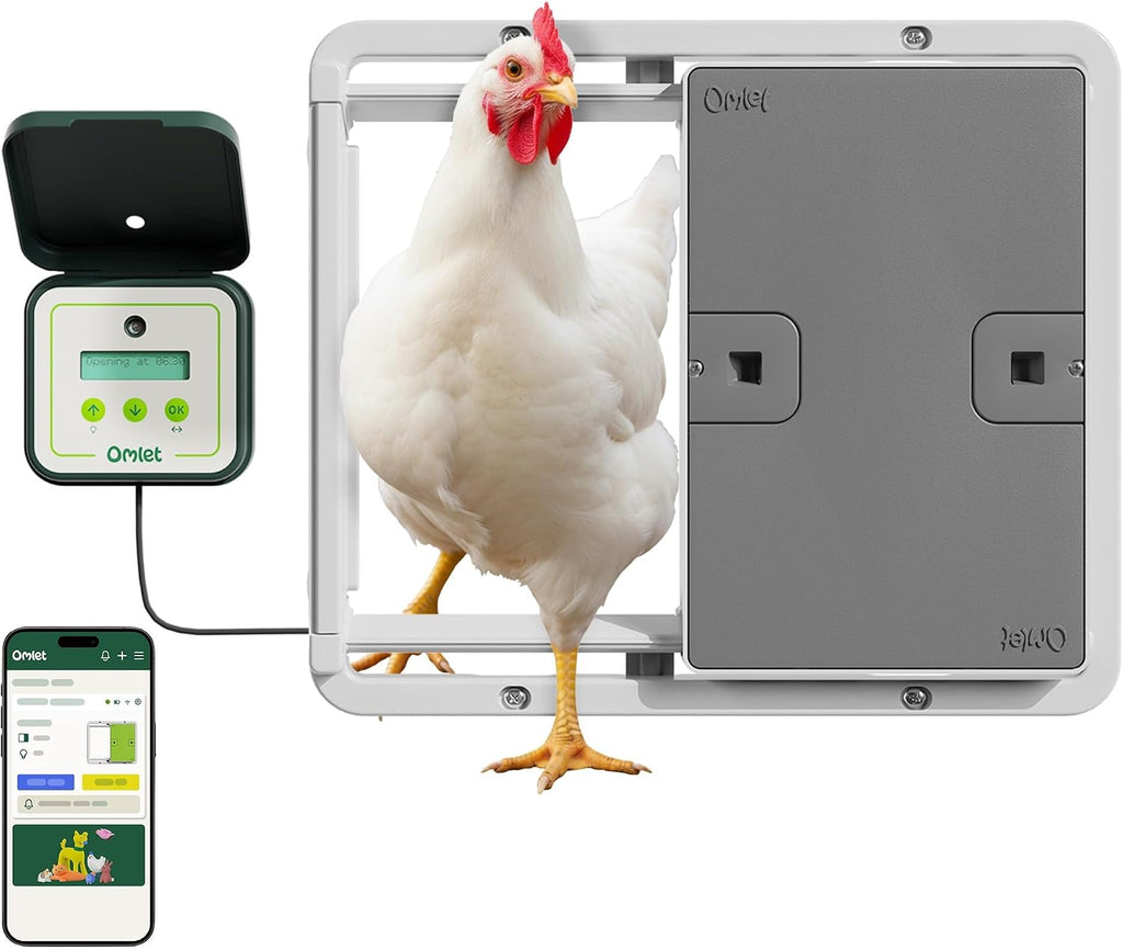 Smart Automatic Chicken Coop Door Opener | WiFi & App Control | Light Sensor or Timer | Built-in Safety Sensors |