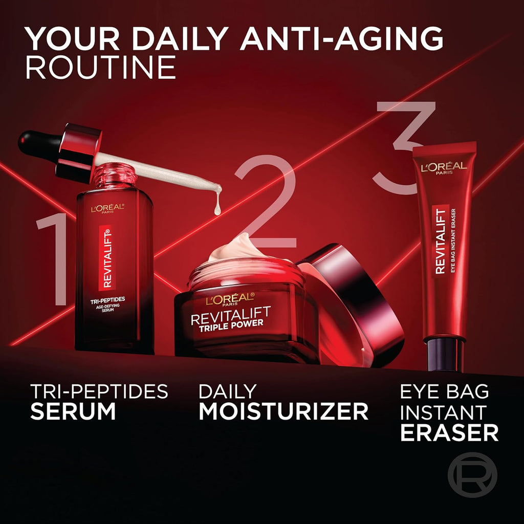 Revitalift Triple Power Anti-Aging Face Moisturizer, Pro Retinol, Hyaluronic Acid & Vitamin C to Reduce Wrinkles