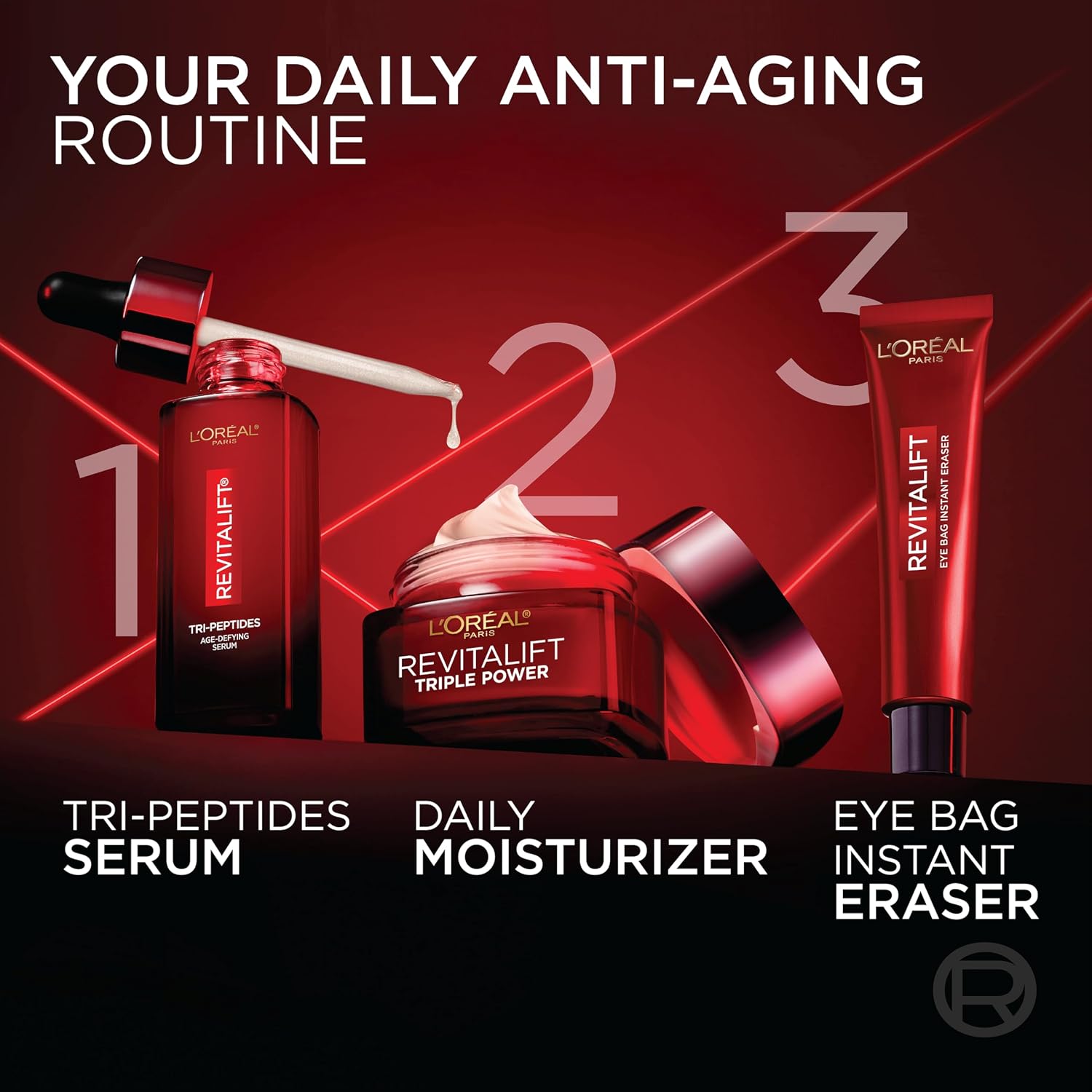 Revitalift Triple Power Anti-Aging Face Moisturizer, Pro Retinol, Hyaluronic Acid & Vitamin C to Reduce Wrinkles
