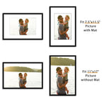 11x17 Picture Frame Set of 12, Modern Gallery Wall Frames, Black