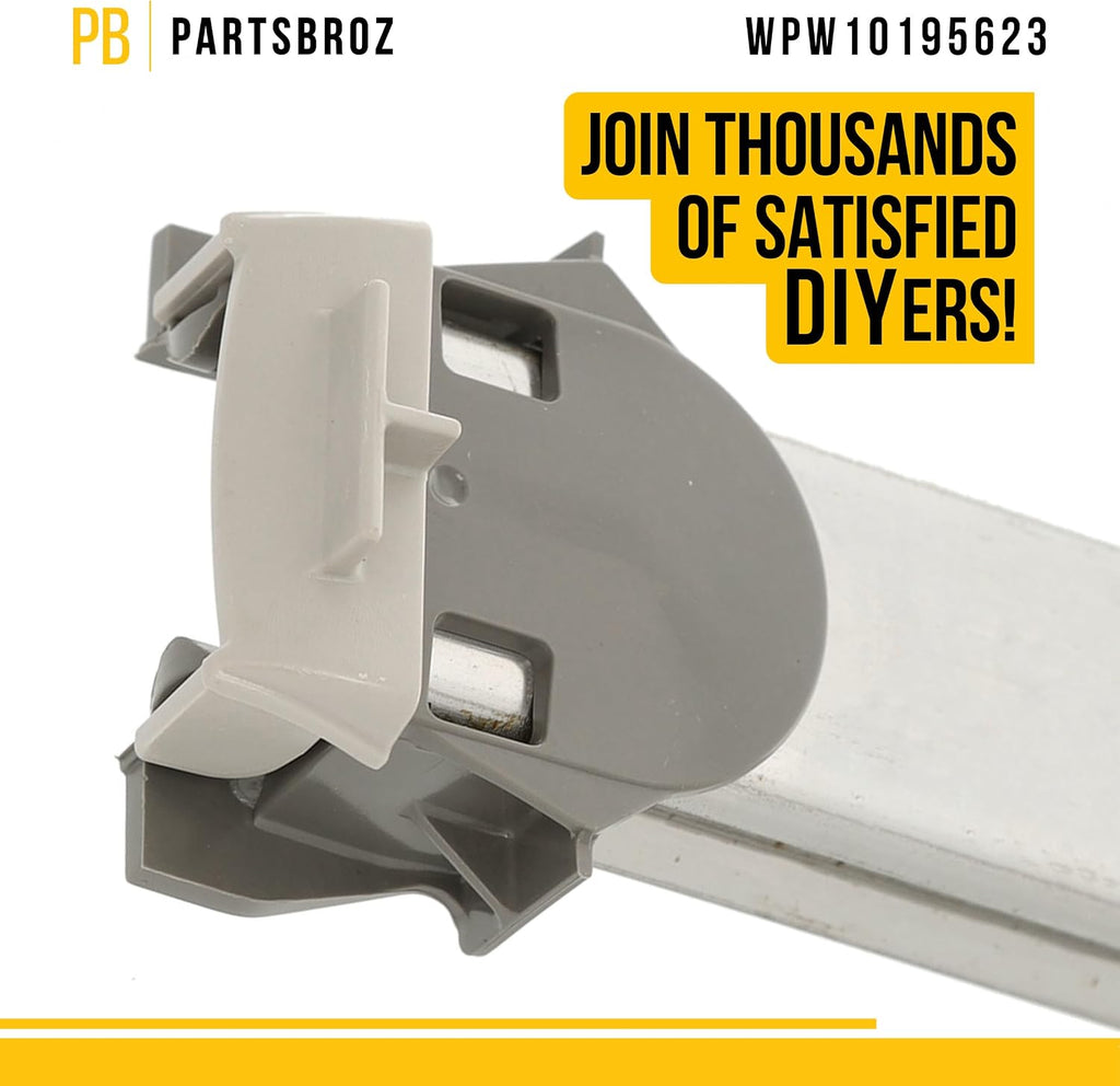 Dishwasher Dishrack Slide Rail Track for Maytag MDB7759SAW0