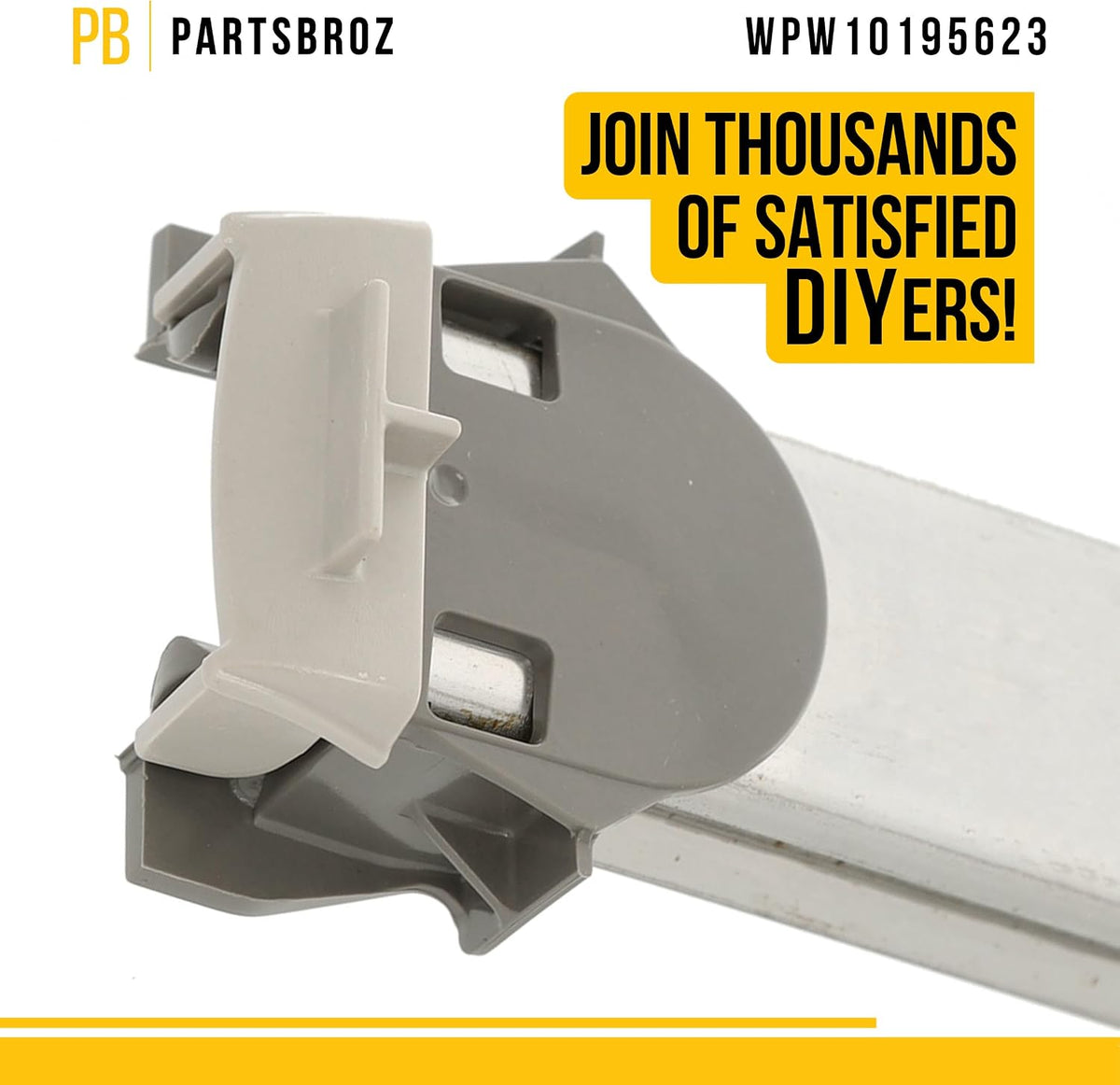 Dishwasher Dishrack Slide Rail Track for Maytag MDB7759SAW0