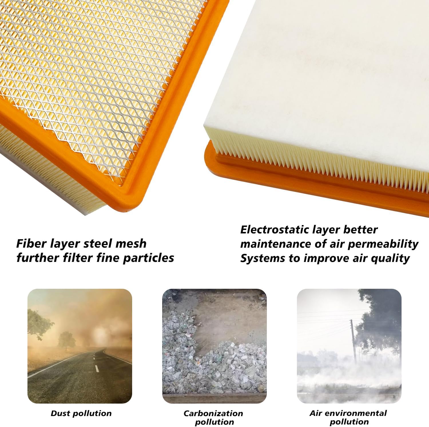 Cabin and Engine Air Filter Fits for 2019-2025 2026 Chevrolet Silverado 1500, Tahoe, Suburban, Sierra 1500, Yukon