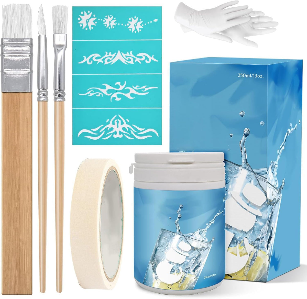 Glass Etching Cream Starter Kit, 13 Oz