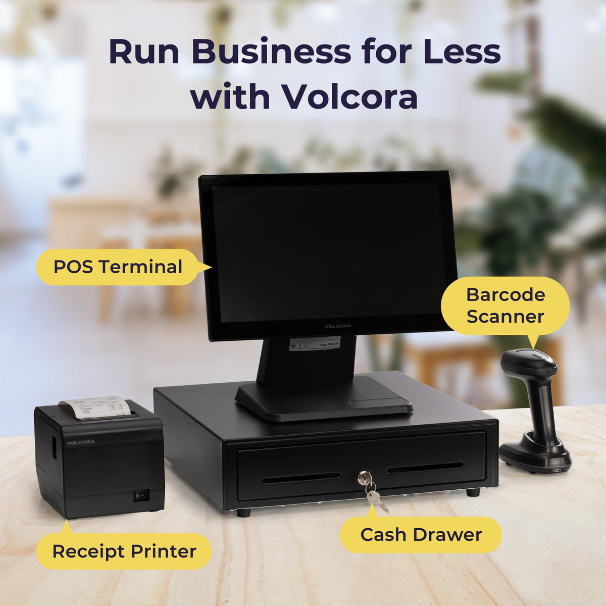 Thermal Receipt Printer, 80mm POS Printer w/Auto Cutter, USB/WiFi Interface for Windows/MAC/Linux, ESC/POS Command