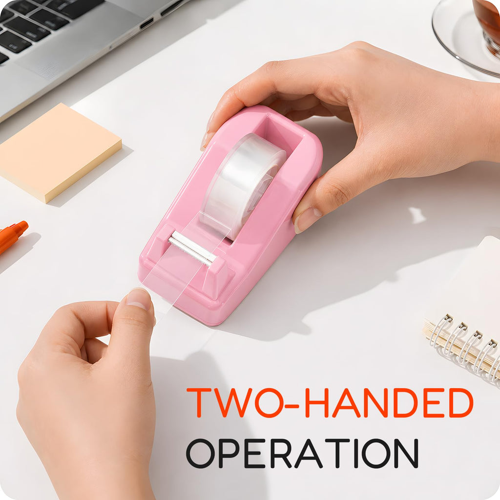 Lightweight Desktop Tape Dispenser, 6 Rolls Tape, 1-Inch Core