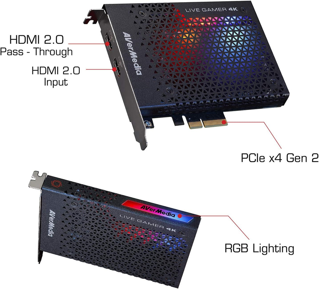 GC573 Live Gamer 4K, Internal Capture Card, Stream and Record 4K60 HDR10 with ultra-low latency on PS5, PS4 Pro, Xbox