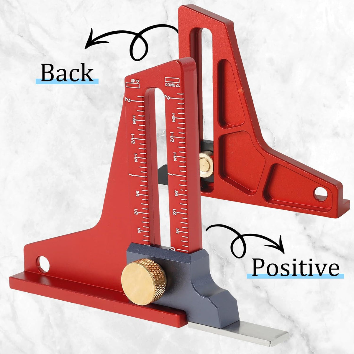 Precision Woodworking Height Gauge 0-2"