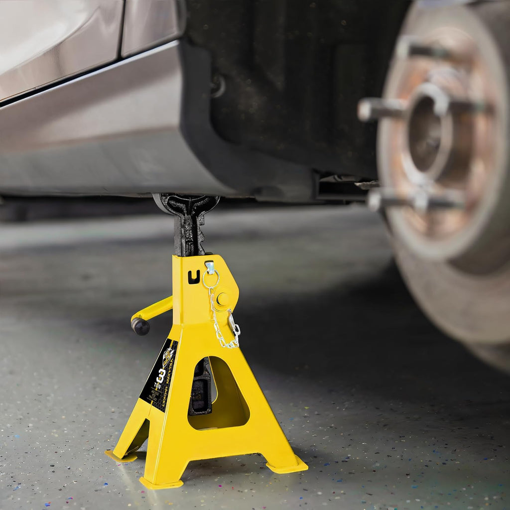 Car Jack Stands 3 Ton with Double Locking and Large Foot Base for Lifting SUVS, Heavy Duty Steel, 6600 lb Capacity, 1