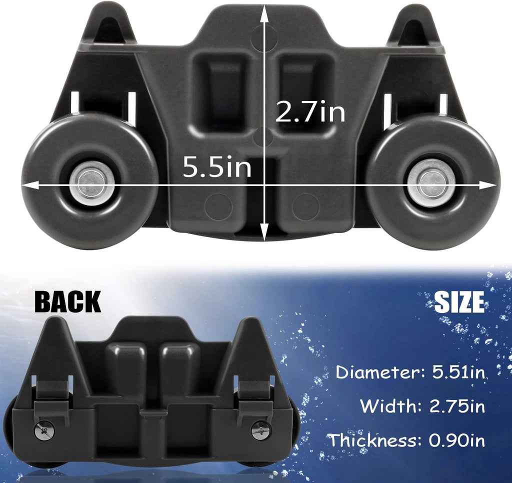 Dishwasher Wheels Lower Rack Upgraded Compatible for Whirlpool/Kenmore/Maytag/Kitchenaid. Replace Dishwasher Rack Wheels Parts of W10195416,W10579095A,PS11722152,W10195420,W10311123B,AP5983730(4PACK)