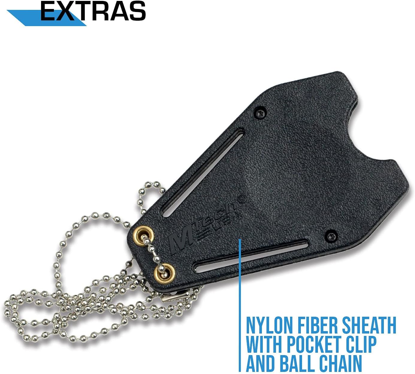 Fixed Blade Knife, Full Tang, Nylon Fiber Sheath, Hunting, Camping, Survival, EDC, 588-20-27 Series