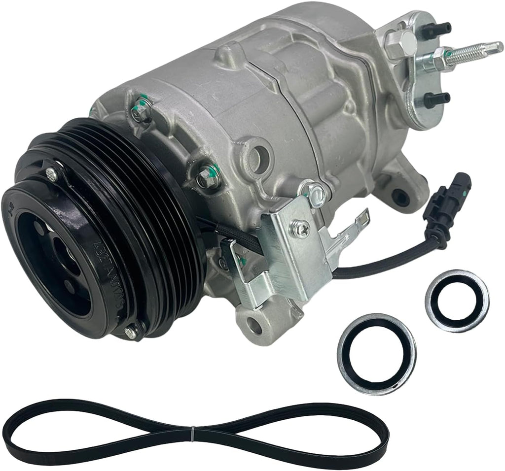 Air Conditioner A/C Compressor With Belt Fit for Silverado Sierra 1500