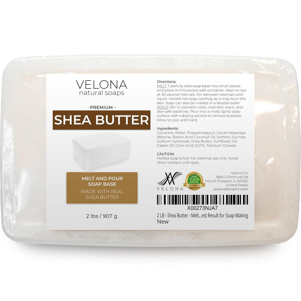 2 lb - Shea Butter Soap Base, Melt & Pour, SLS/SLES Free