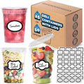 32 oz Deli Containers with Lids, 50-Set, Leakproof BPA-Free