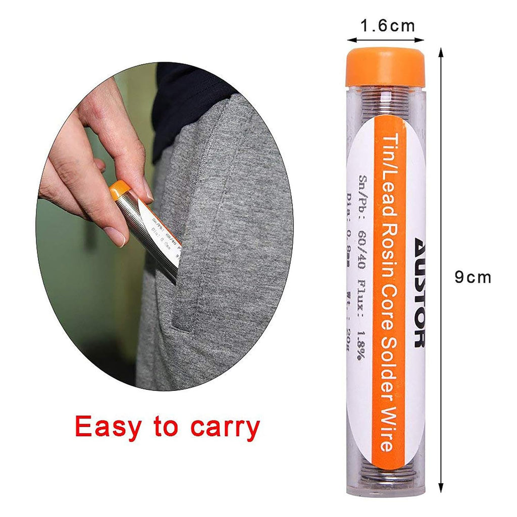 AUSTOR 60-40 Rosin Core Solder Wire Tin Lead Electrical Soldering Tools