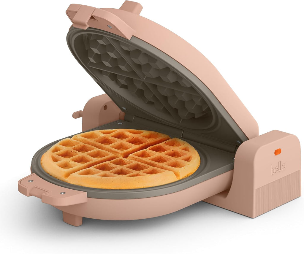 Fits-Anywhere Flip-n-Store Non-Toxic Belgian Waffle Maker, Blossom