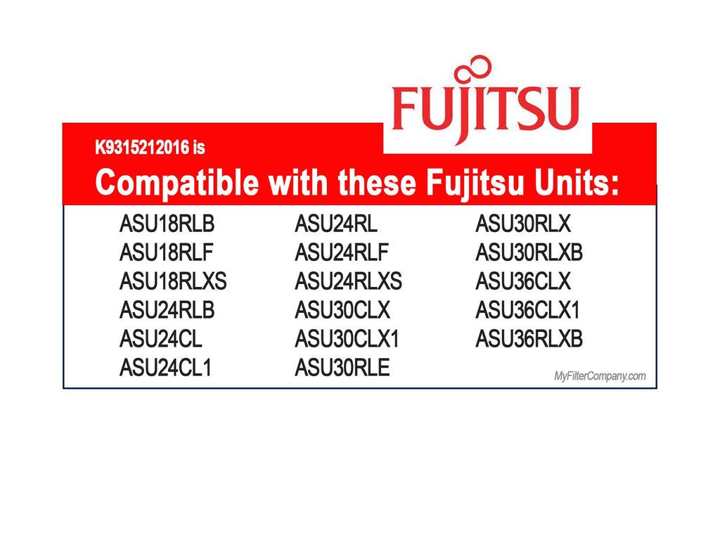 Fujitsu General UTR-FA13-1 & UTR-FA13-2 K 9315212016 Mini Split Filter *VERIFY UNIT COMPATIBILITY BEFORE ORDERING*