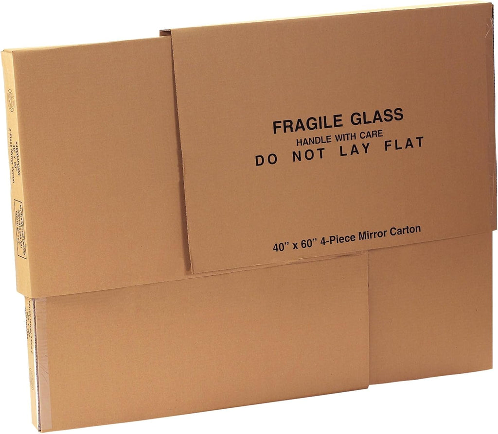 Moving Box 40"L x 3 1/2"W x 60"H, 1-Pack TV Sized Corrugated Cardboard Box for Shipping, Mailing, Packing, Packaging