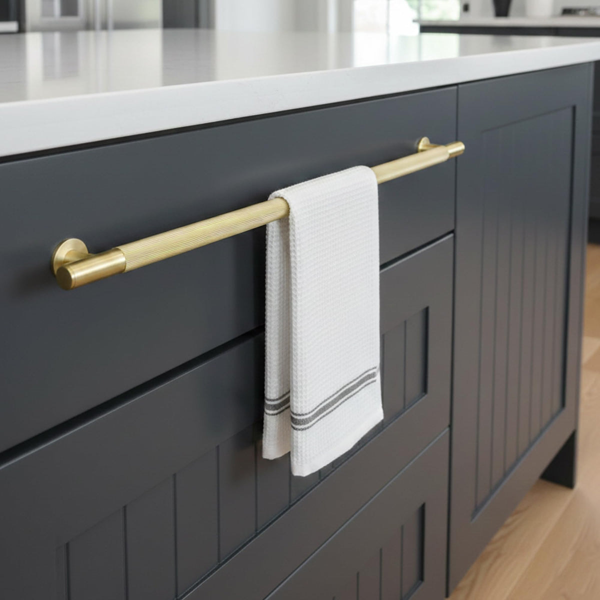 Solid Brass Appliance Pull 18 Inch, Glod Long Cabinet Handles