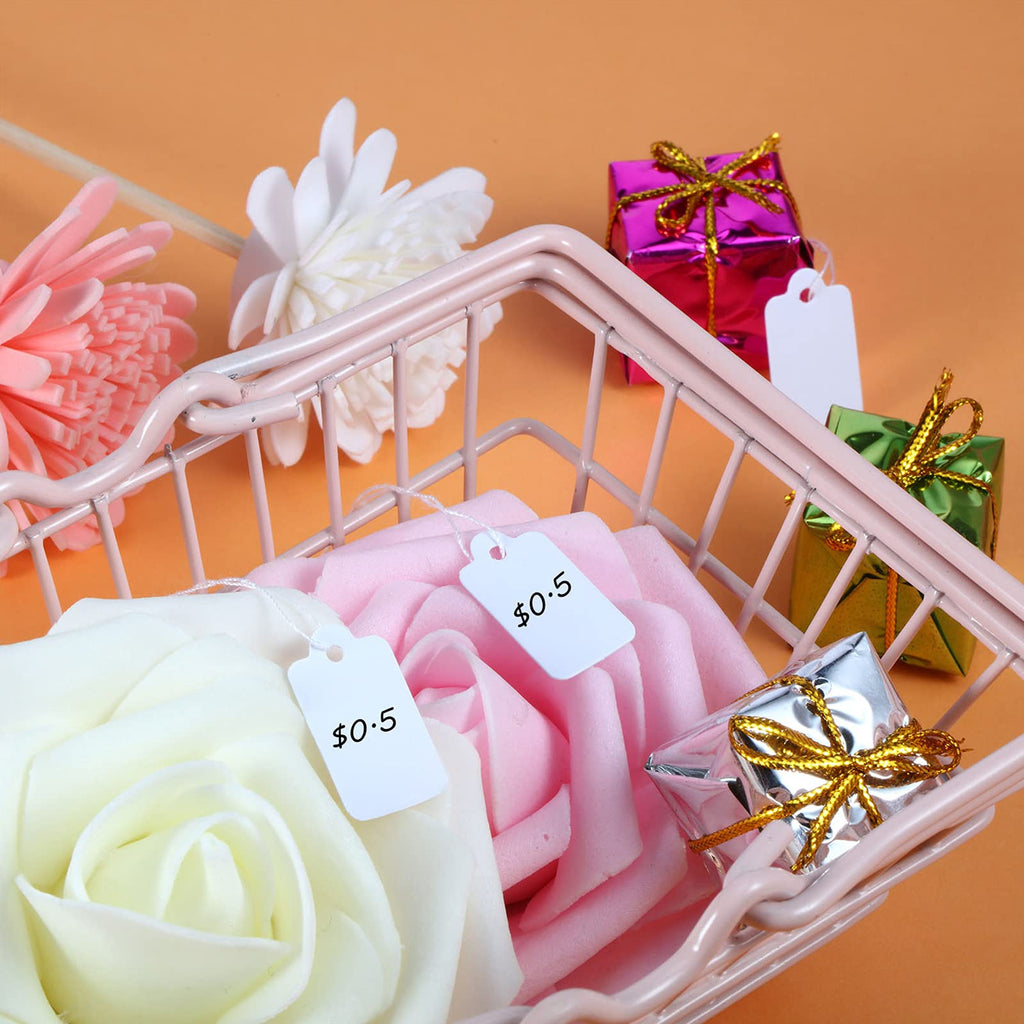 500 Pcs Price Tags String White