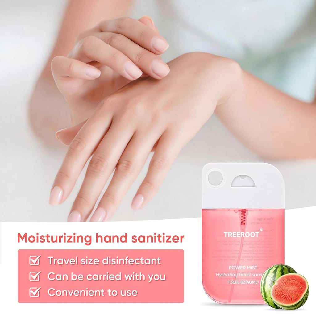 4 Pack Hand Sanitizer Spray,Hydrating Travel Size Alcohol-Free