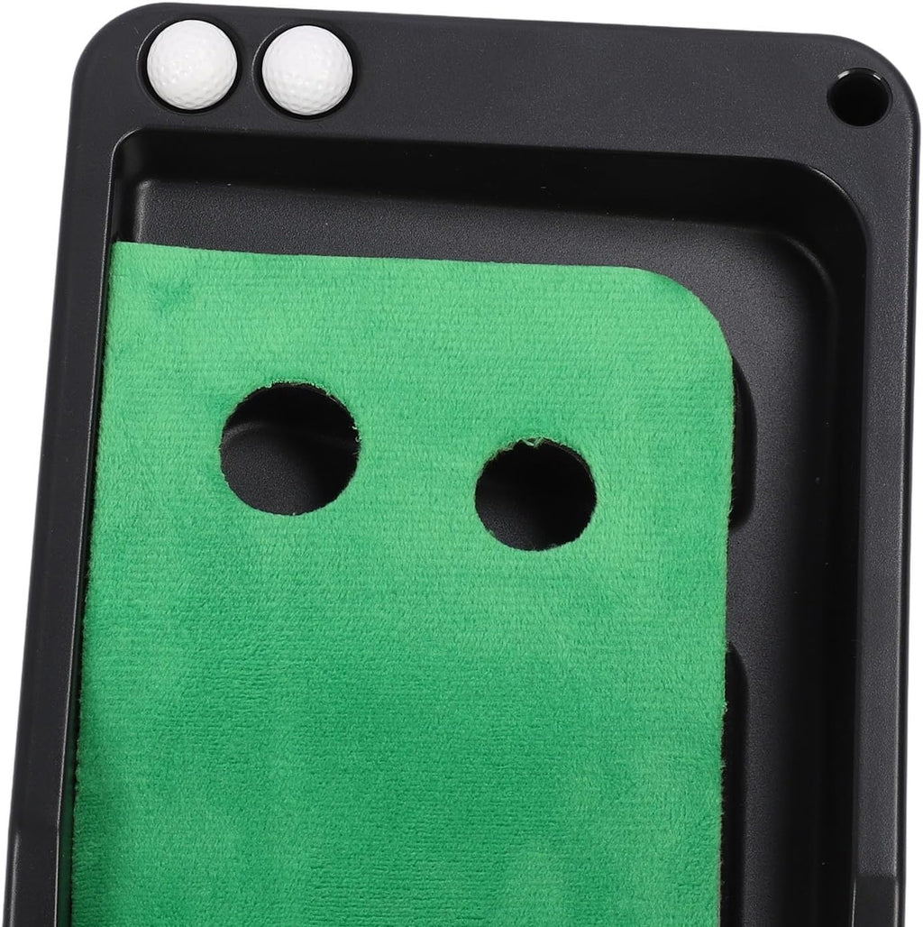 Golf Putting Mat Indoor Putting Green Automatic Ball Return Training Set with SelfReturning Dual Tracks