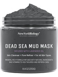 New York Biology Dead Sea Mud Mask for Face and Body | with Lavender | Spa Quality Pore Refiner for Oily Skin |
