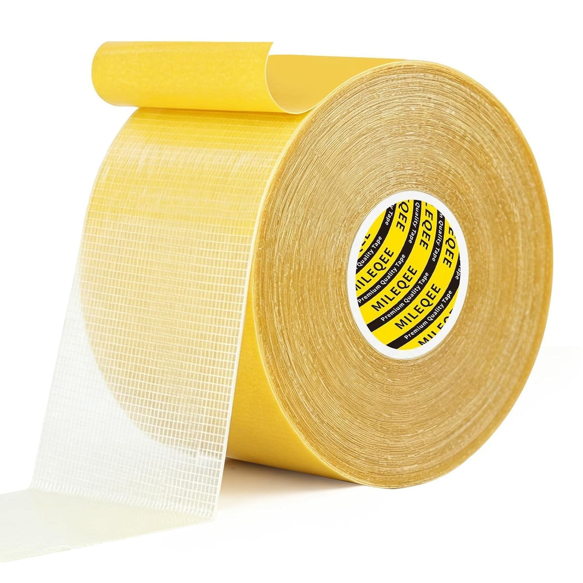 High Tack Double Sided Tape Heavy Duty Grid Mesh Stick,1Pack x 2" x 66FT