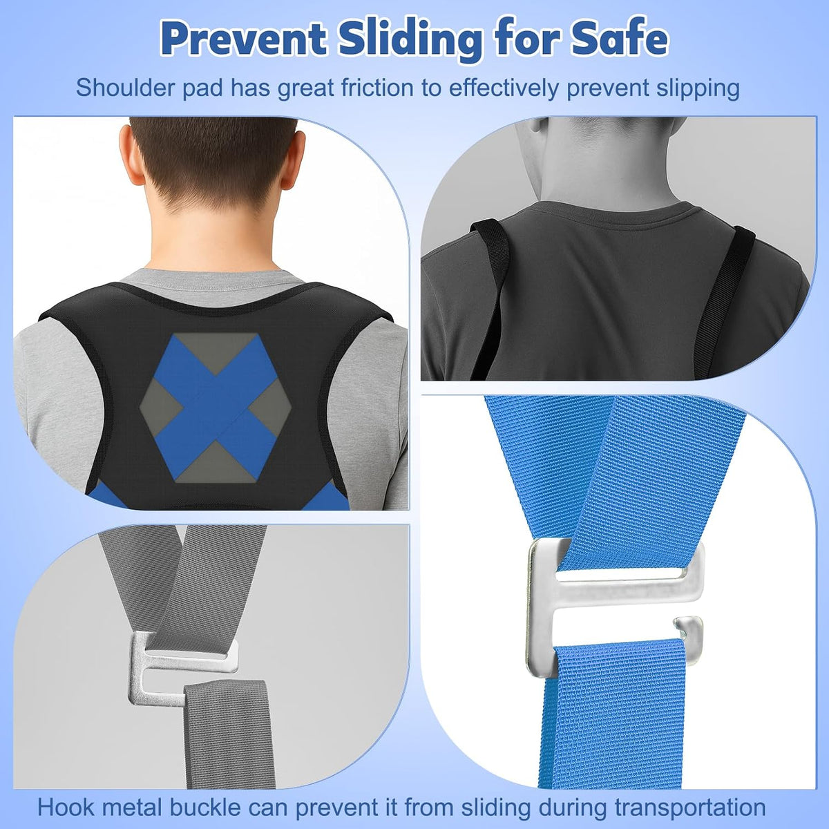 Moving Straps for Lifting 2-Person: Shoulder Lifting & Moving System