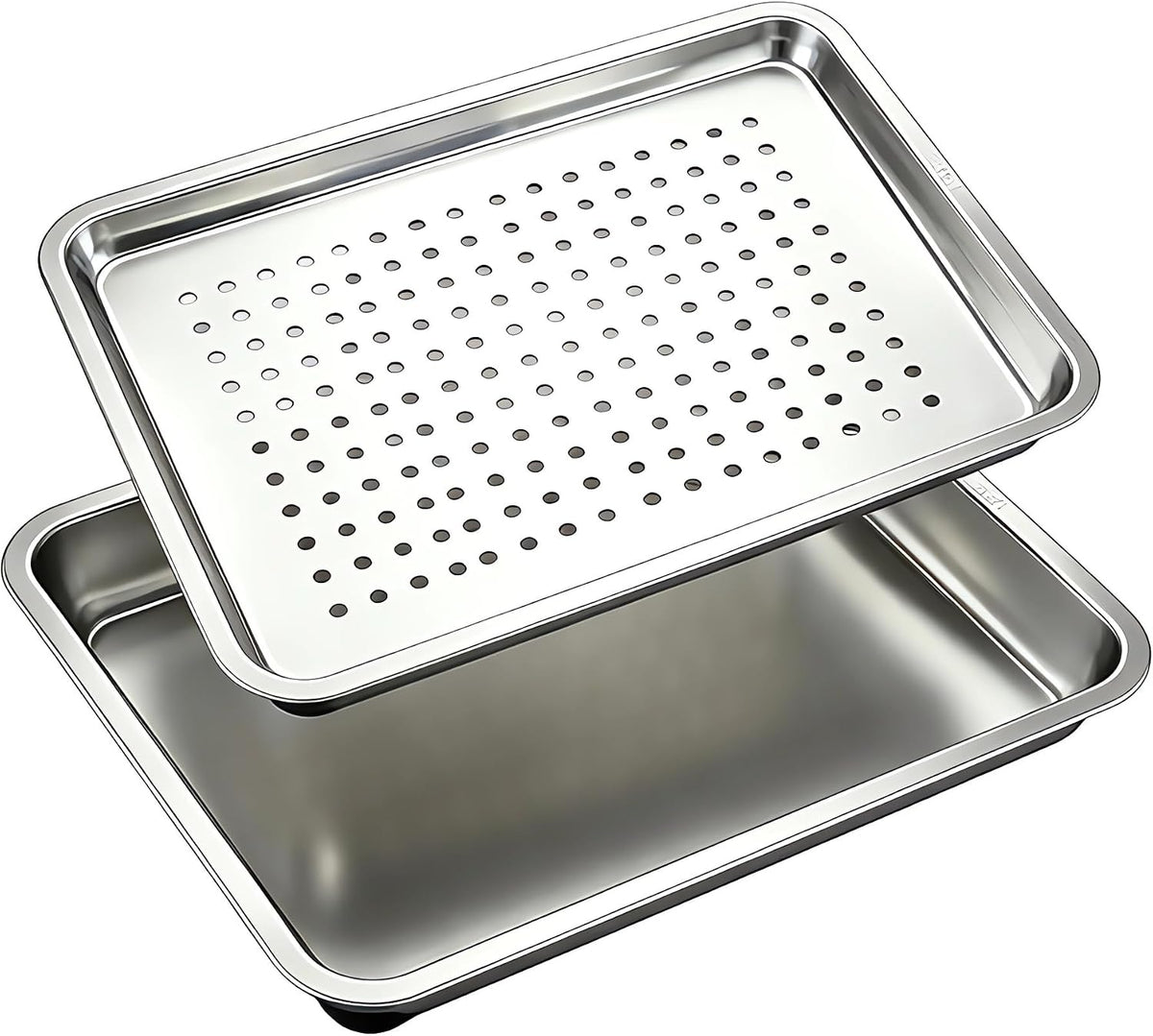 17.5" Half Sheet Baking Pan & Perforated Crisping Tray Set