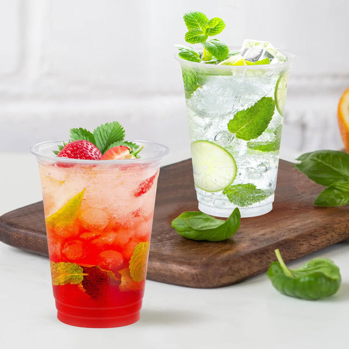 300 Pack 12 oz Clear Plastic Cups, Disposable Cups